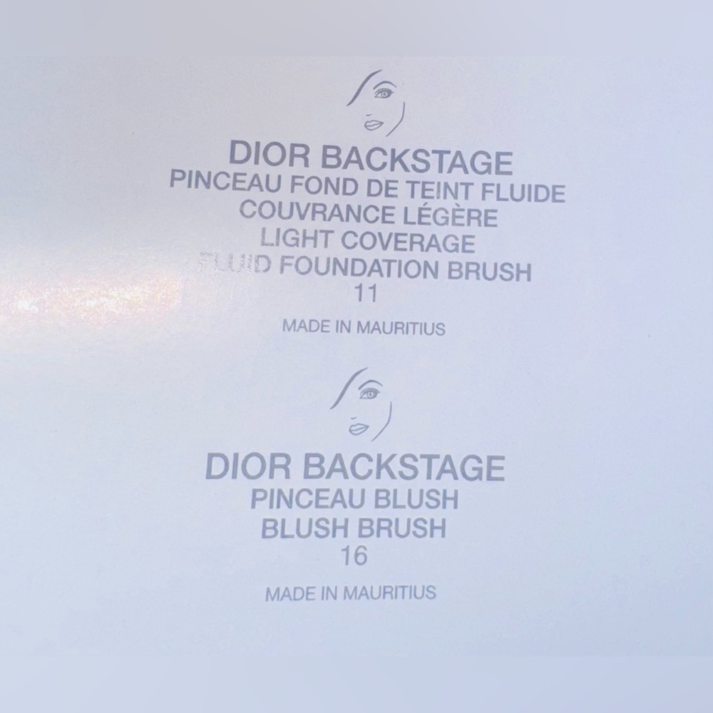 Dior Backstage Brush Set With White & Gold Brush Case | New In Box - Picture 7 of 7
